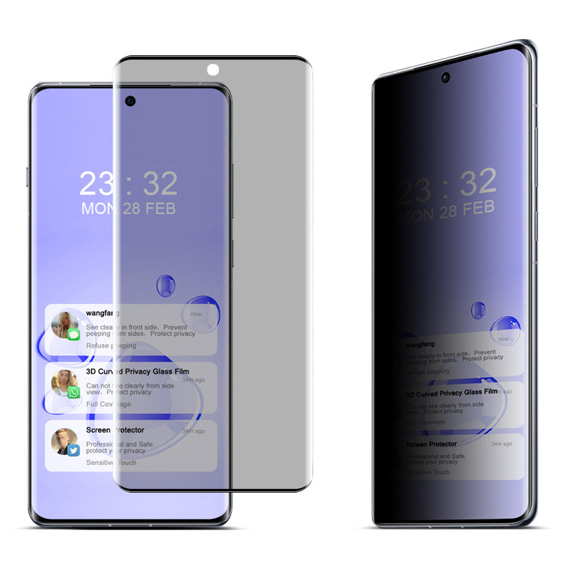 IMAK For Oppo Find X7 Ultra Anti-Spy Screen Protector Curved Tempered Glass Film IMAK For Oppo Find X7 Ultra Anti-Spy Screen Protector Curved Tempered Glass Film